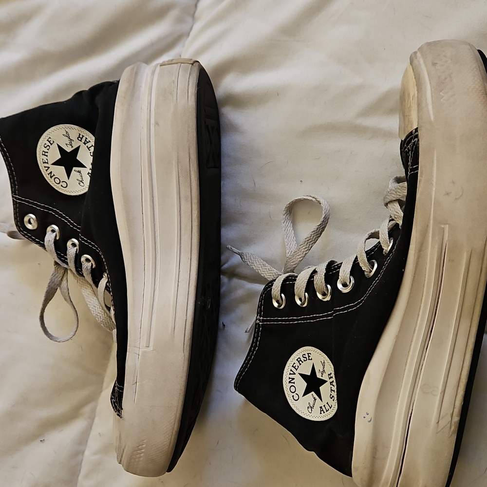Converse All-Star Black Move Platform Sneakers Size 8.5